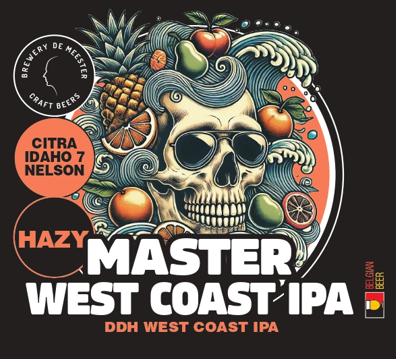 MASTER WEST COAST IPA 6,2% alc BESCHIKBAAR VANAF18/02!